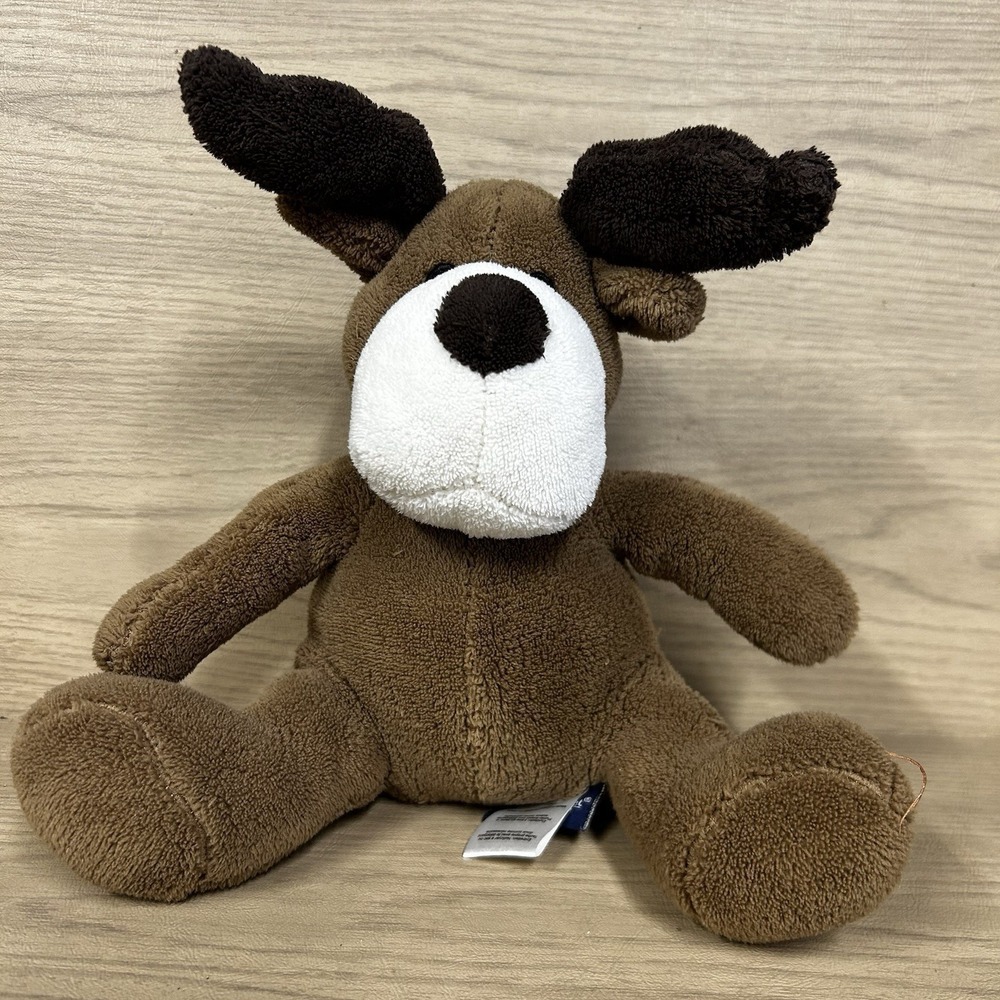 Berkshire Blanket Moose Plush Brown Stuffed Animal Sitting 11" Toy Pet Lovey